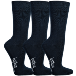 3 par blå navy bambus strømper. Strømper for diabetiker