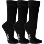 3 par sorte bambus strømper i lækker kvalitet. Strømper for diabetiker