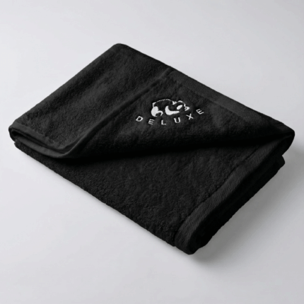 Sort bambus håndklæde 50x100 cm - 1 styk i 100% bambus