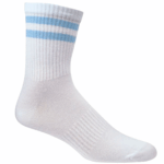 Bambus tennissokker i lyseblå striber