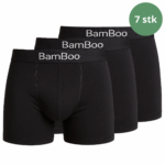 Lækre og bæredygtige underbukser i 92% bambus viskose - sort 7 pak