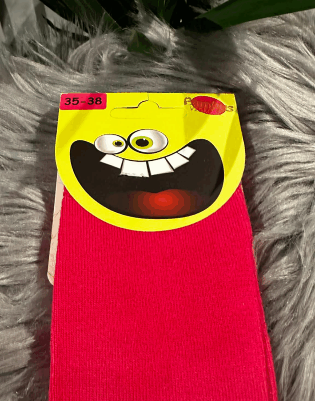 1 par lyserøde bambus strømper