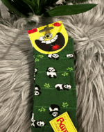 1 par panda bambus børnestrømper