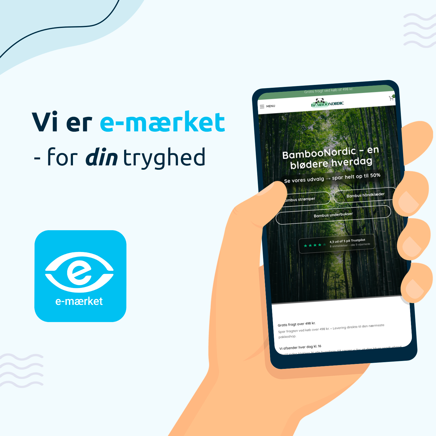 BambooNordic er e-mærket – sikker og tryg handel