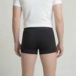 Bag model billede af 92% bambus underbukser fra bamboonordic
